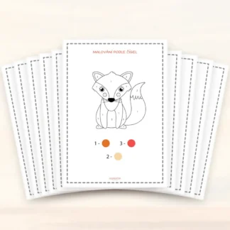 Malování podle čísel (18 pracovních listů PDF)