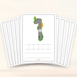 Čísla na silnicích (10 pracovních listů PDF)